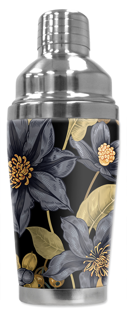 Black & Gold Flowers - #2934