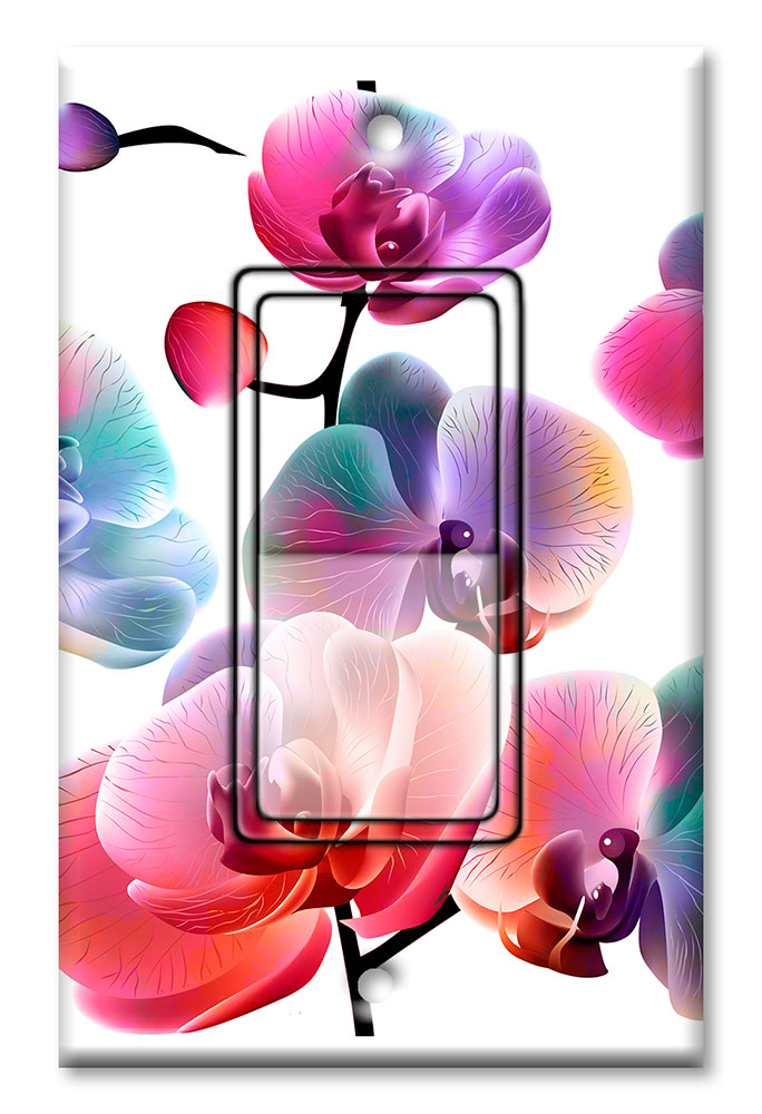 Colorful Graphic Floral Art - #2939