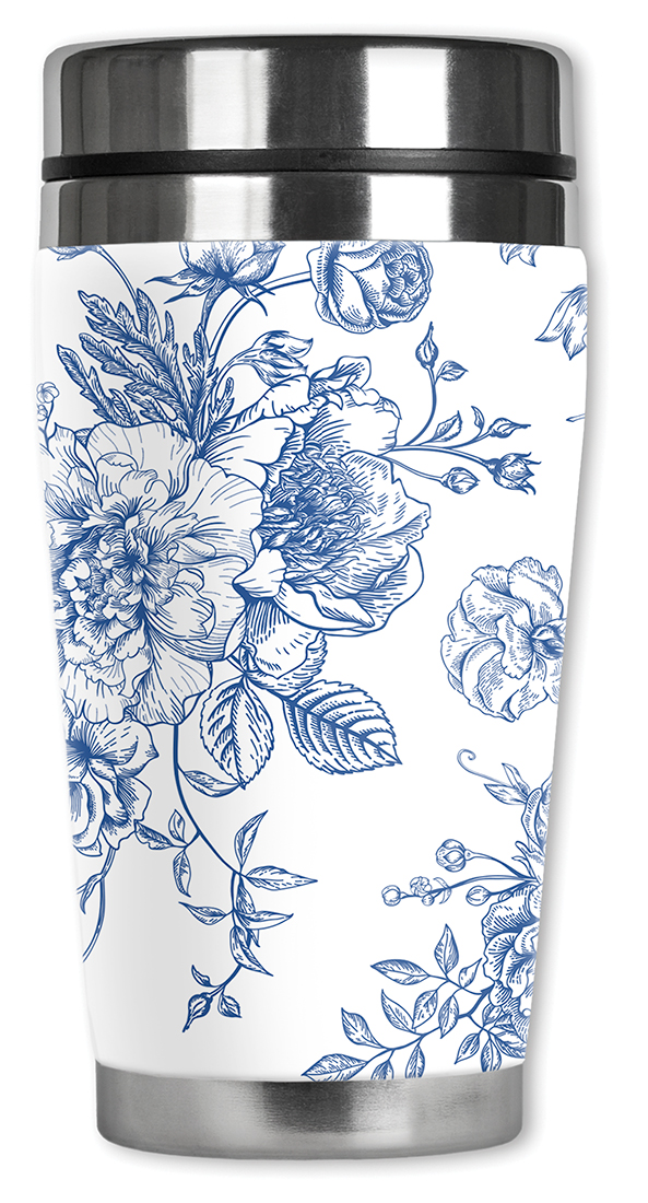 Blue Flower Line Art - #2942