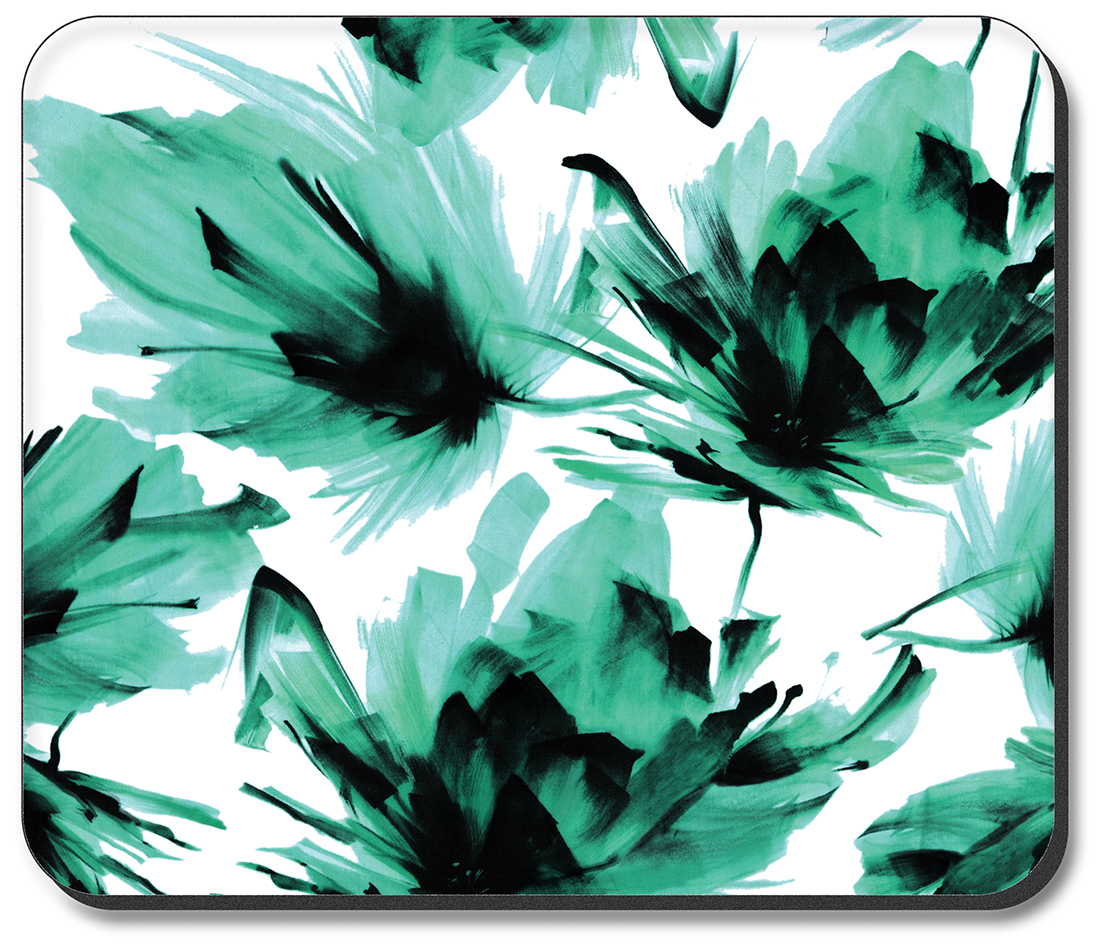 Green and Black Leaf Painting - #2944