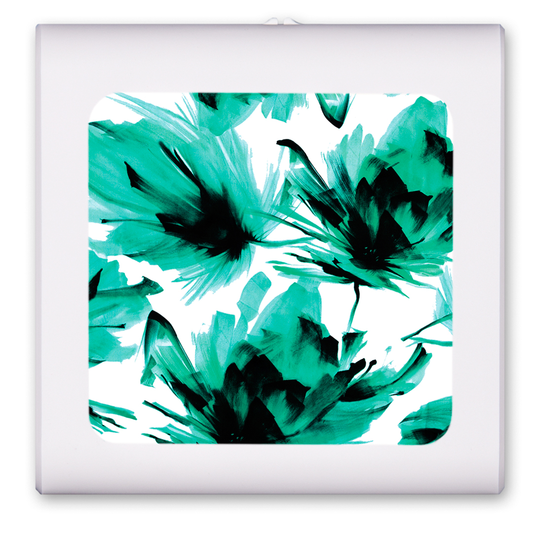 Green and Black Leaf Painting - #2944