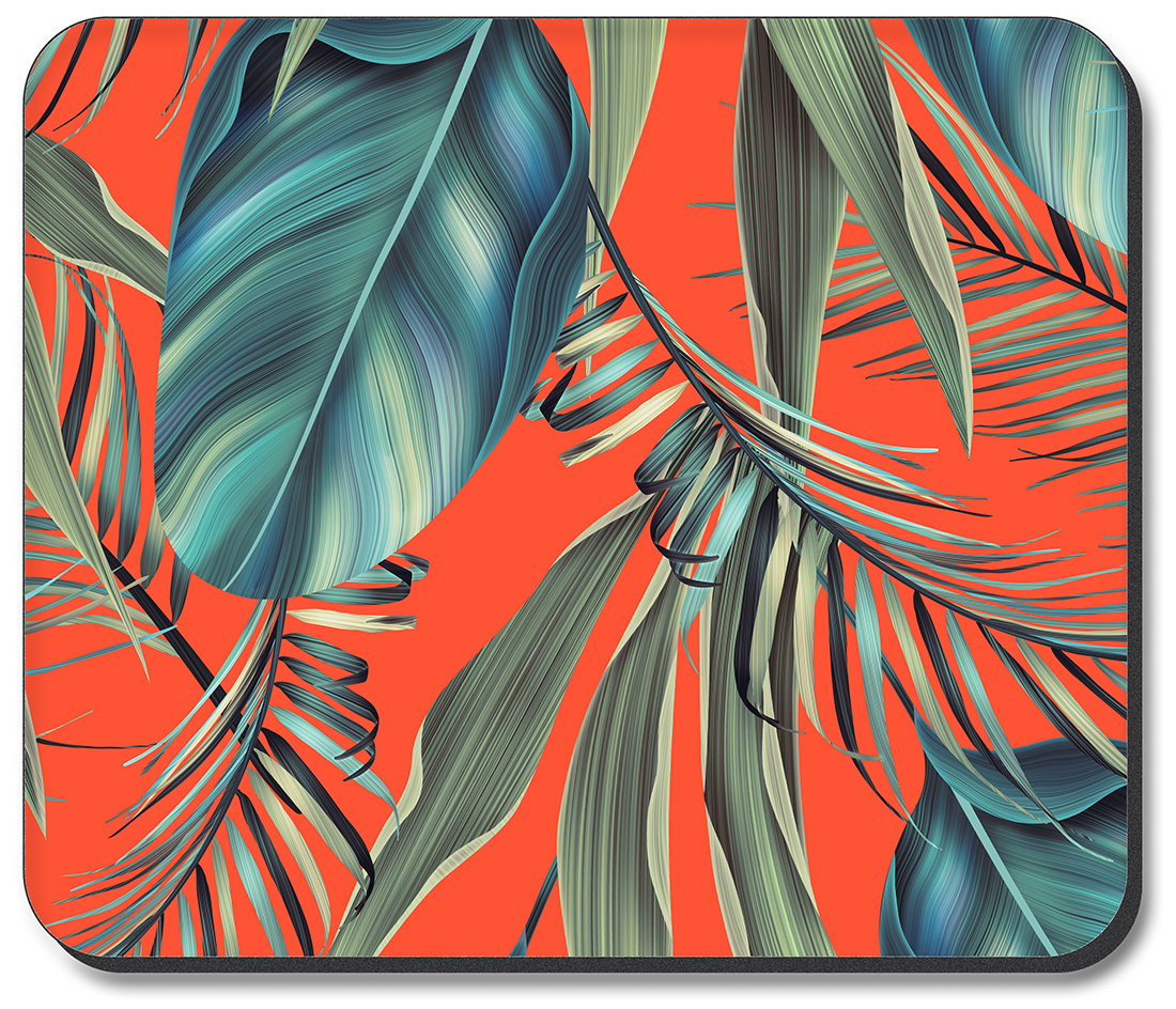 Palm Fronds with Orange Background - #2945