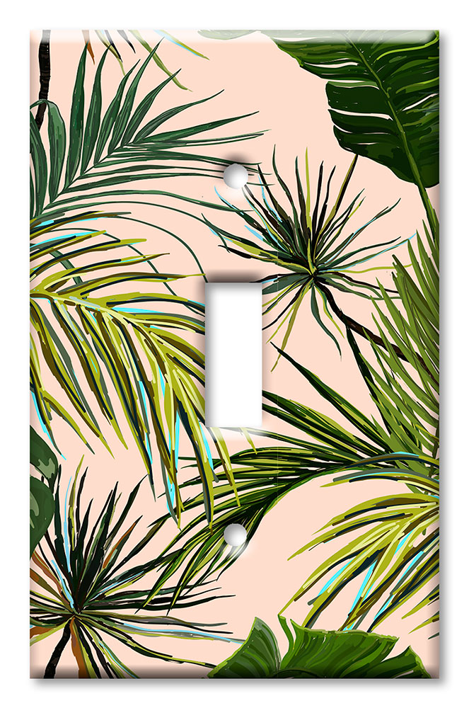 Palm Fronds with Tan Background - #2948