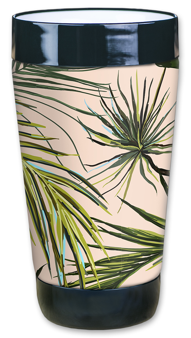 Palm Fronds with Tan Background - #2948