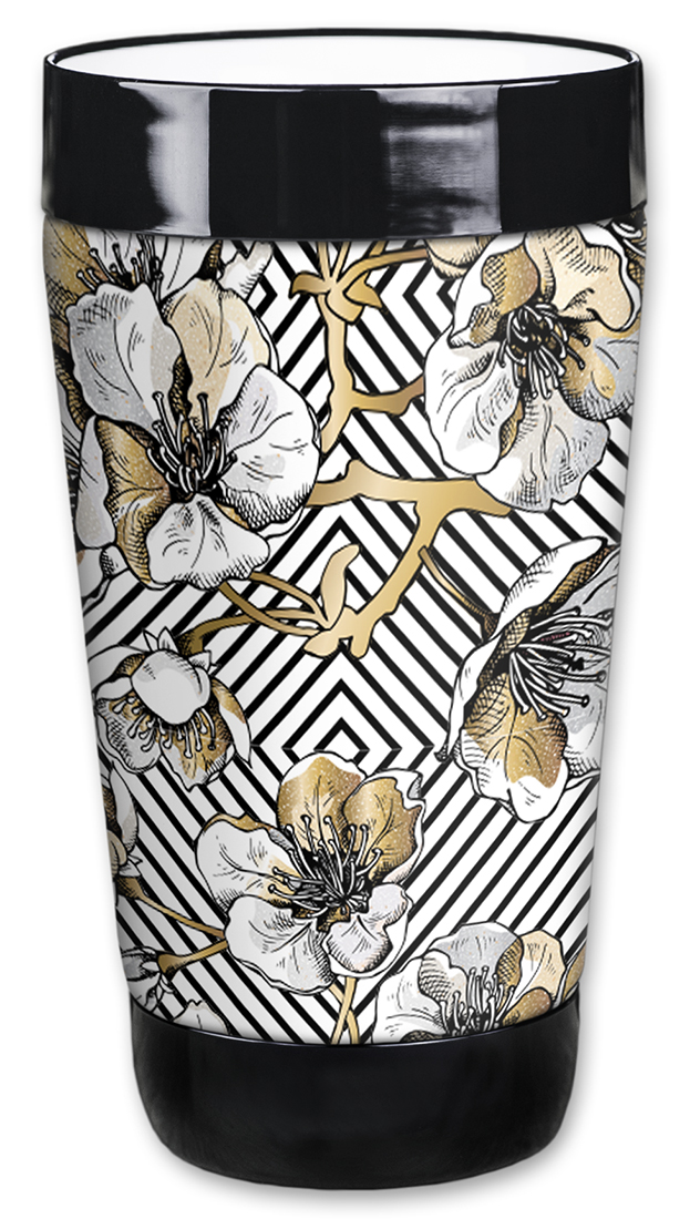 White & Gold Flowers - #2960