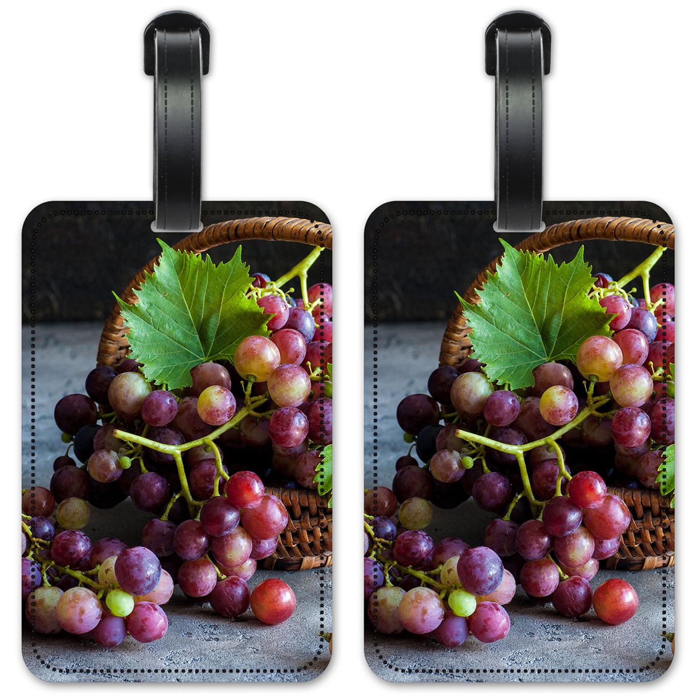 Purple Grapes in a Basket - #2973