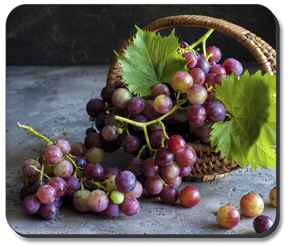 Purple Grapes in a Basket - #2973