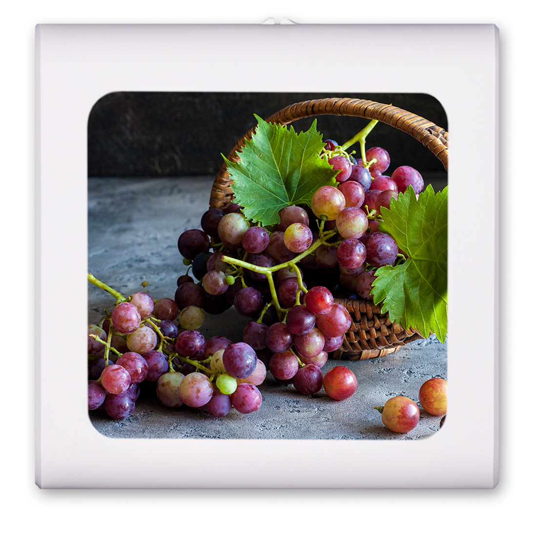 Purple Grapes in a Basket - #2973