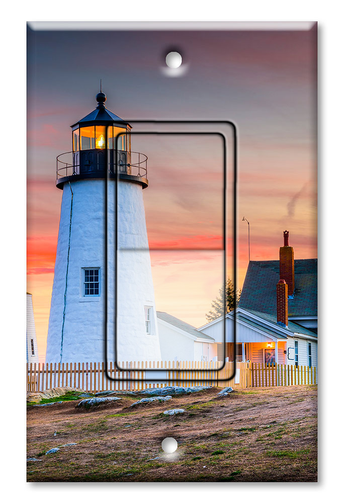 Lighthouse at Sunset - #2989