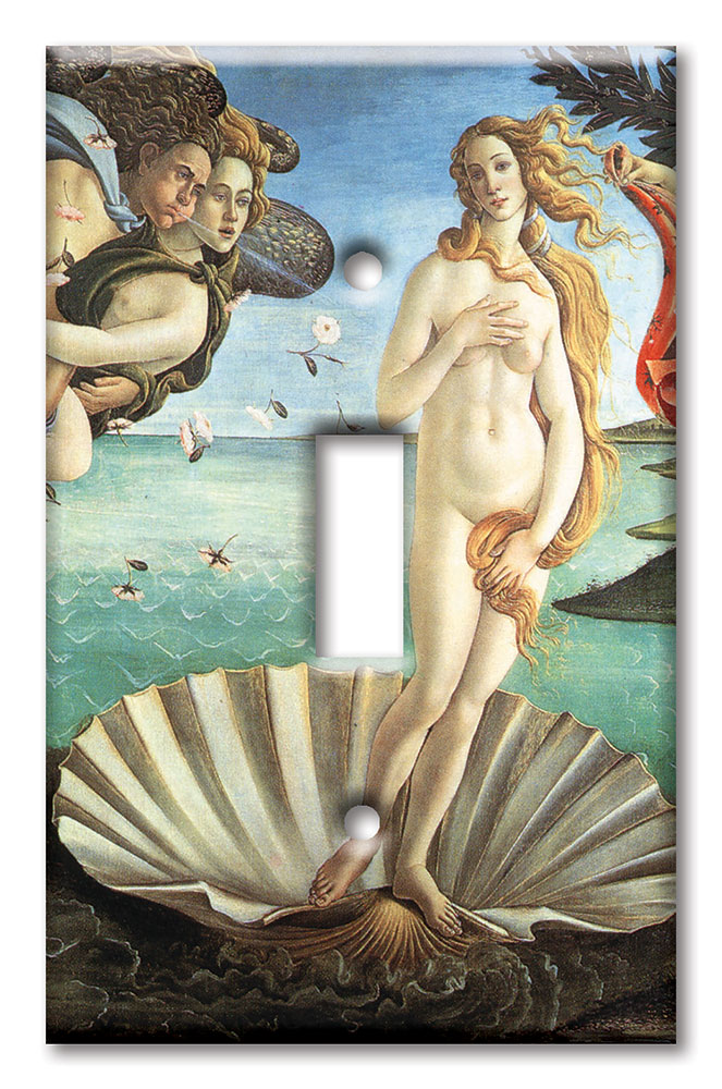 Art Plates - Decorative OVERSIZED Wall Plates & Outlet Covers - Botticelli: Venus