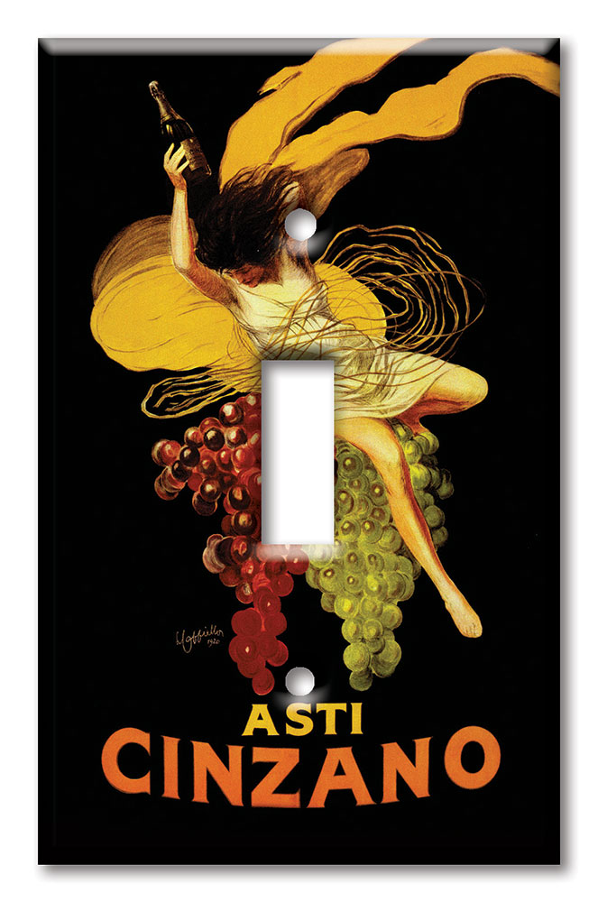 Art Plates - Decorative OVERSIZED Wall Plates & Outlet Covers - Asti Cinzano