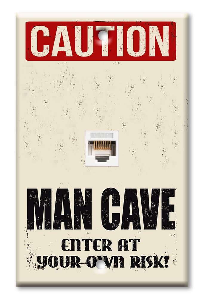 Caution Man Cave - #3006