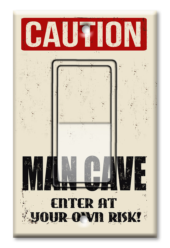 Caution Man Cave - #3006