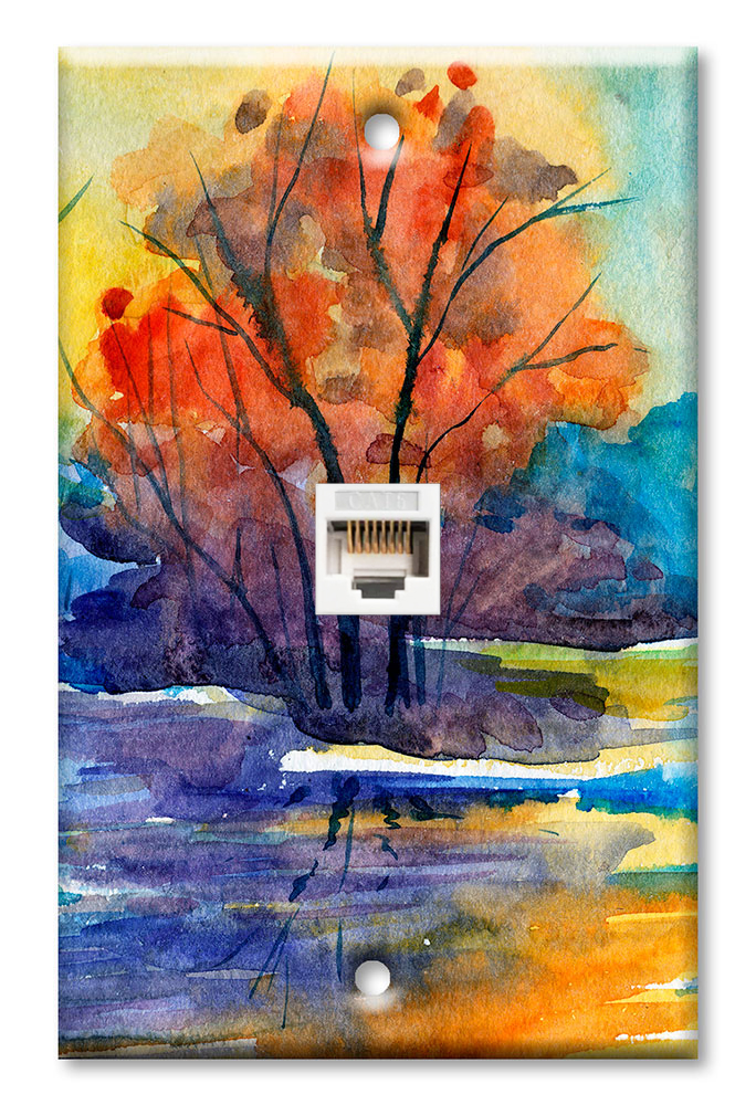 River Watercolor Painting - #3030