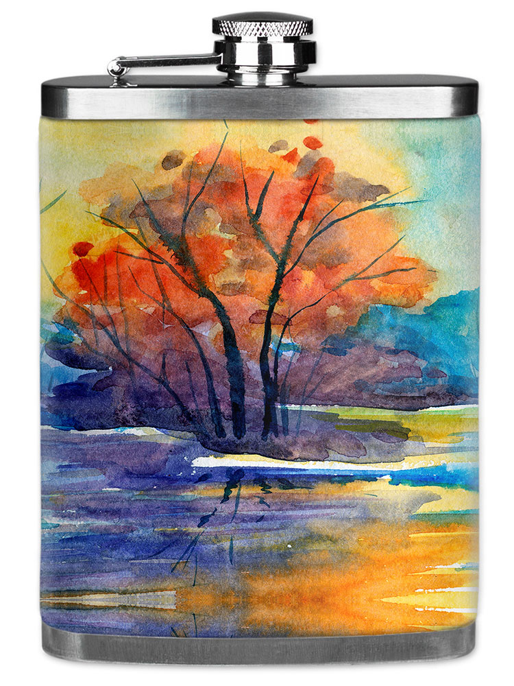River Watercolor Painting - #3030