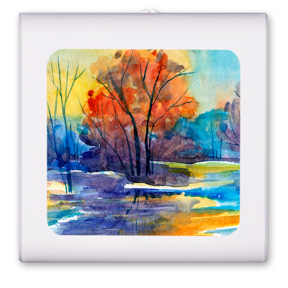 River Watercolor Painting - #3030