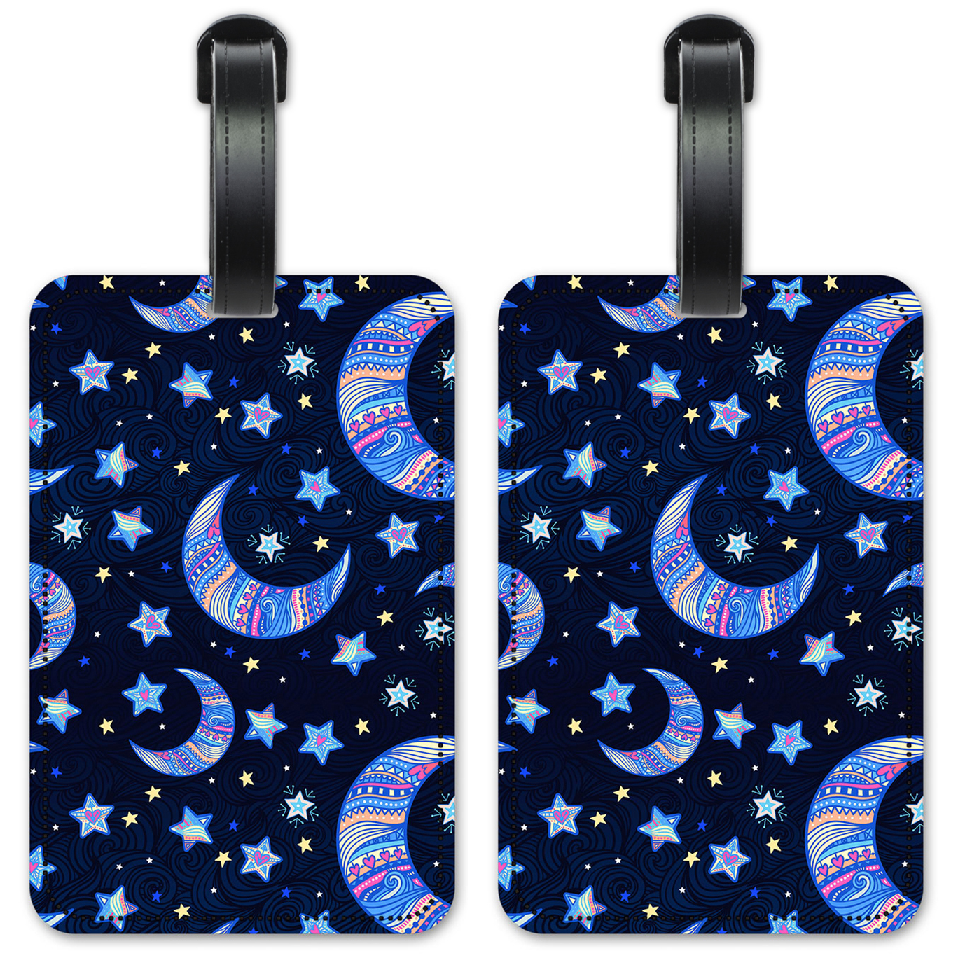 Colorful Crescent Moons - #3061