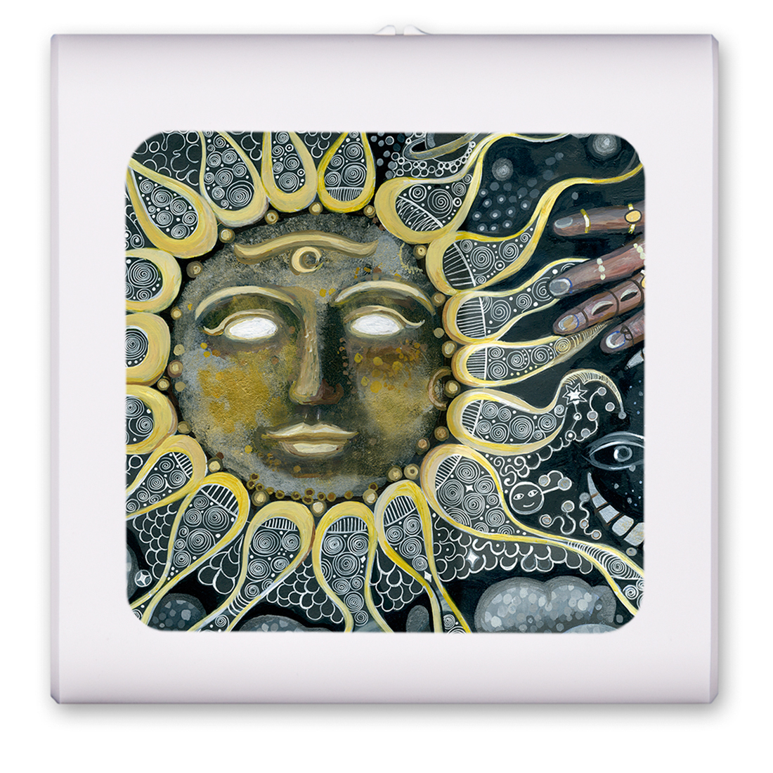 Golden Sun Painting - #3062