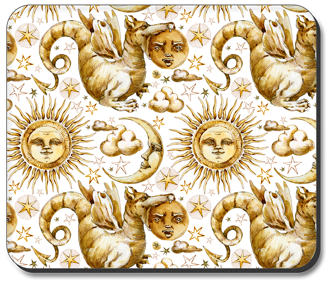 Golden Moon Sun and Dragon - #3069