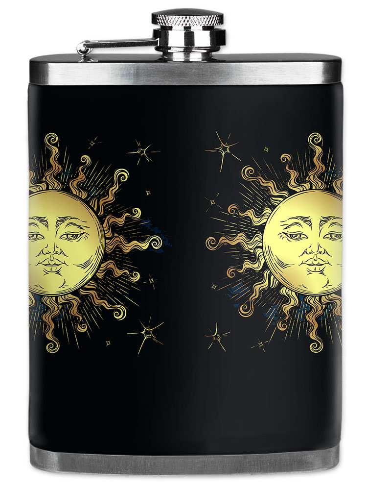 Golden Sun on Dark Background - #3073