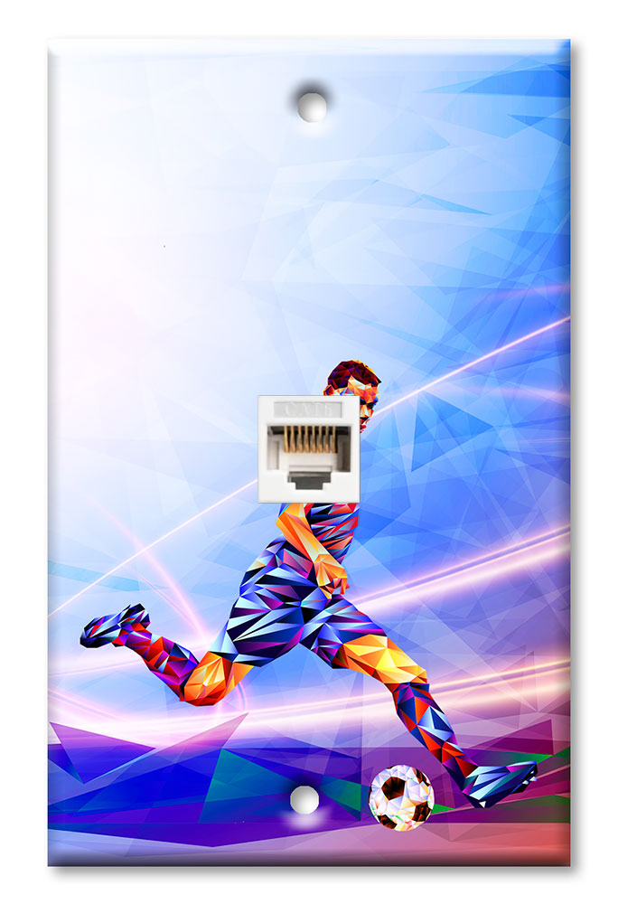 Colorful Soccer Player - #3076