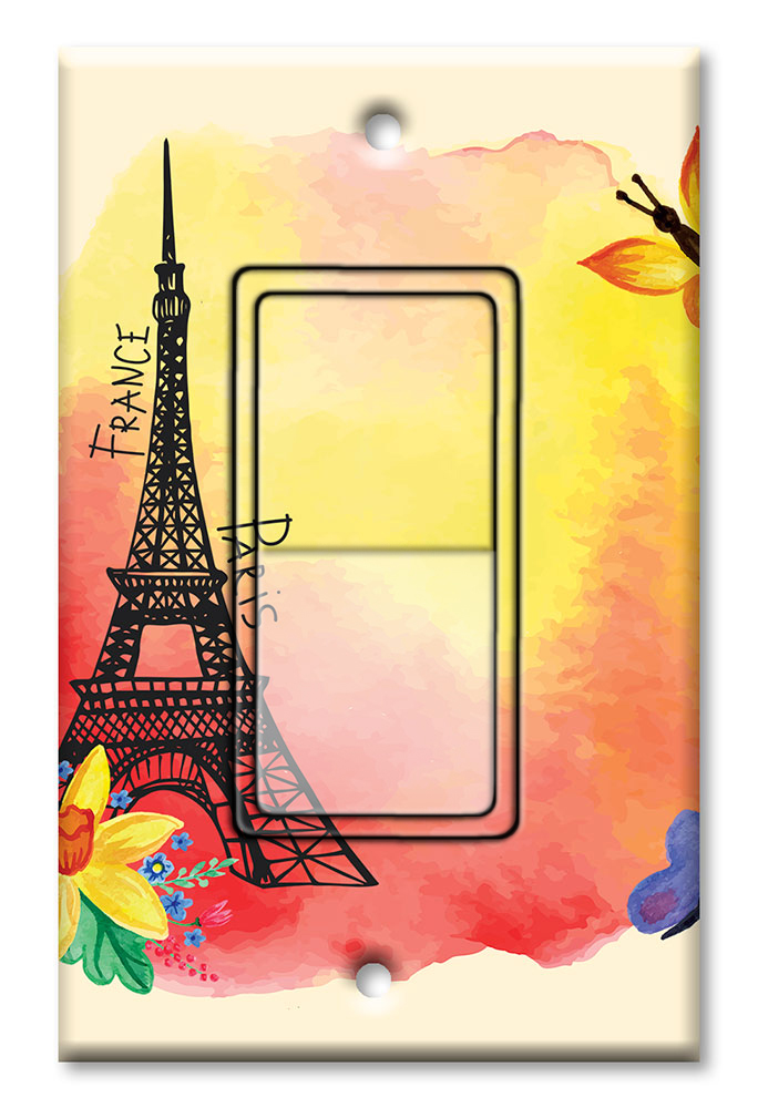 Eiffel Tower with Butterfly - #3081