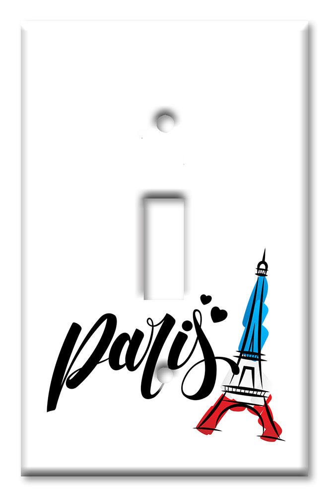 Art Plates - Decorative OVERSIZED Switch Plates & Outlet Covers - Paris