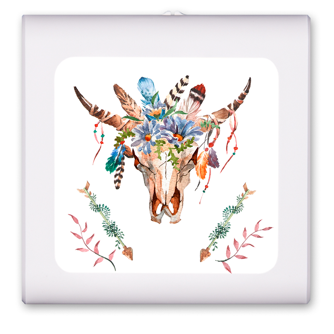 Bull and Flowers - #3095