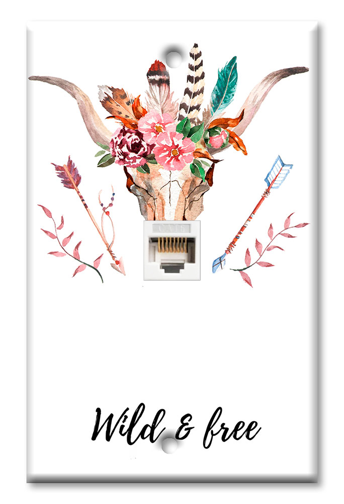 Wild and Free Skull - #3096