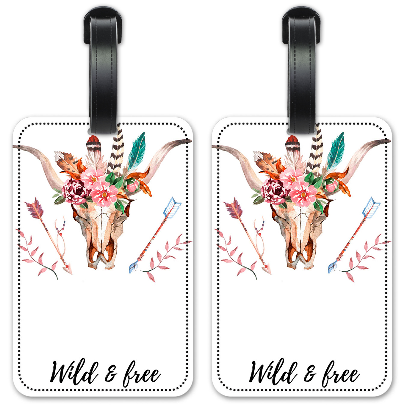 Wild & Free Skull - #3096