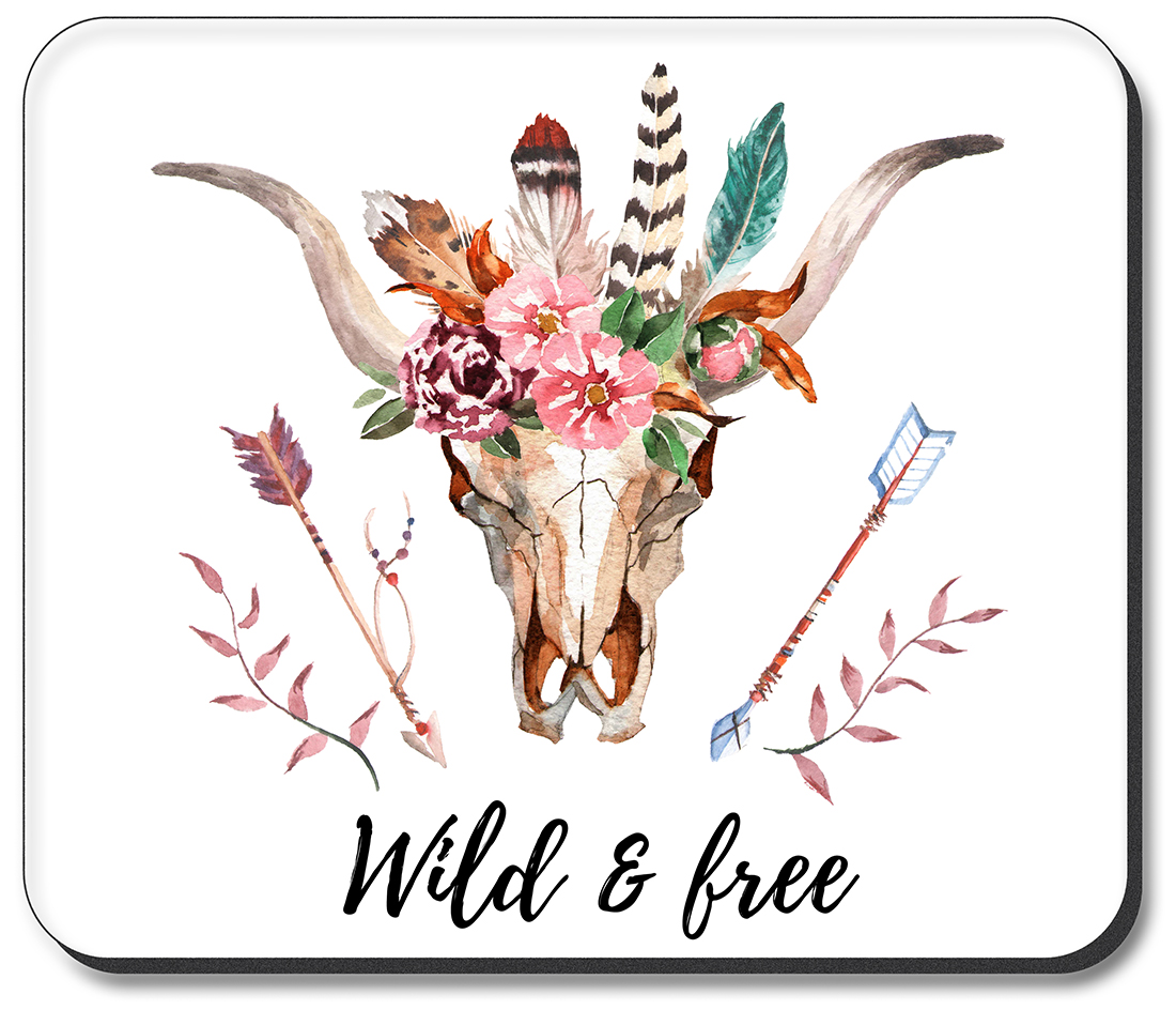 Wild and Free Skull - #3096