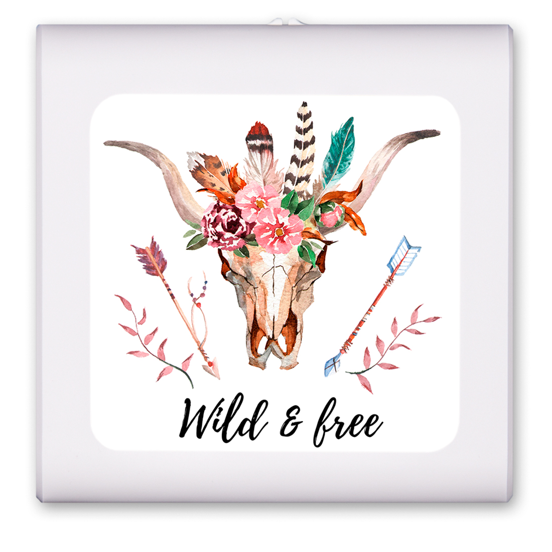 Wild and Free Skull - #3096