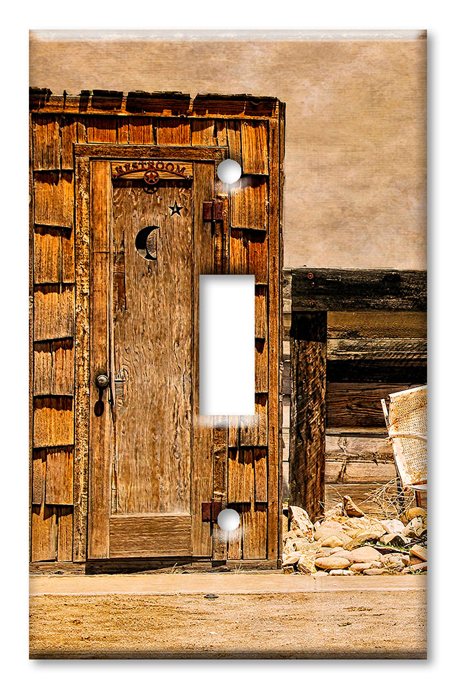 Art Plates - Decorative OVERSIZED Switch Plates & Outlet Covers - Outhouse on the Range