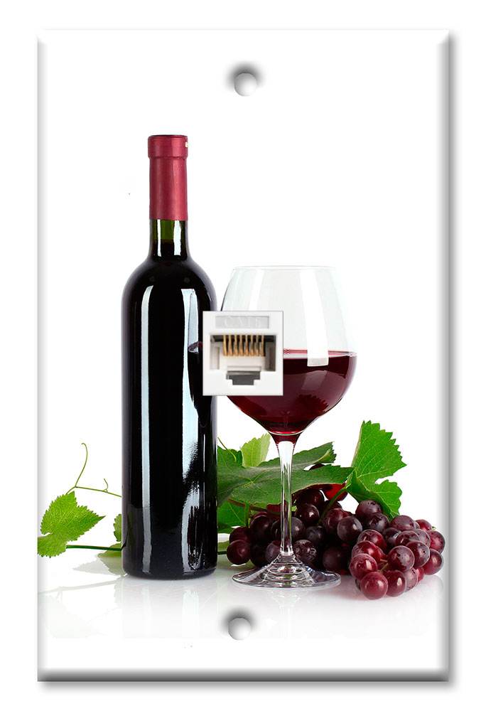 Red Wine with White Background - #3116