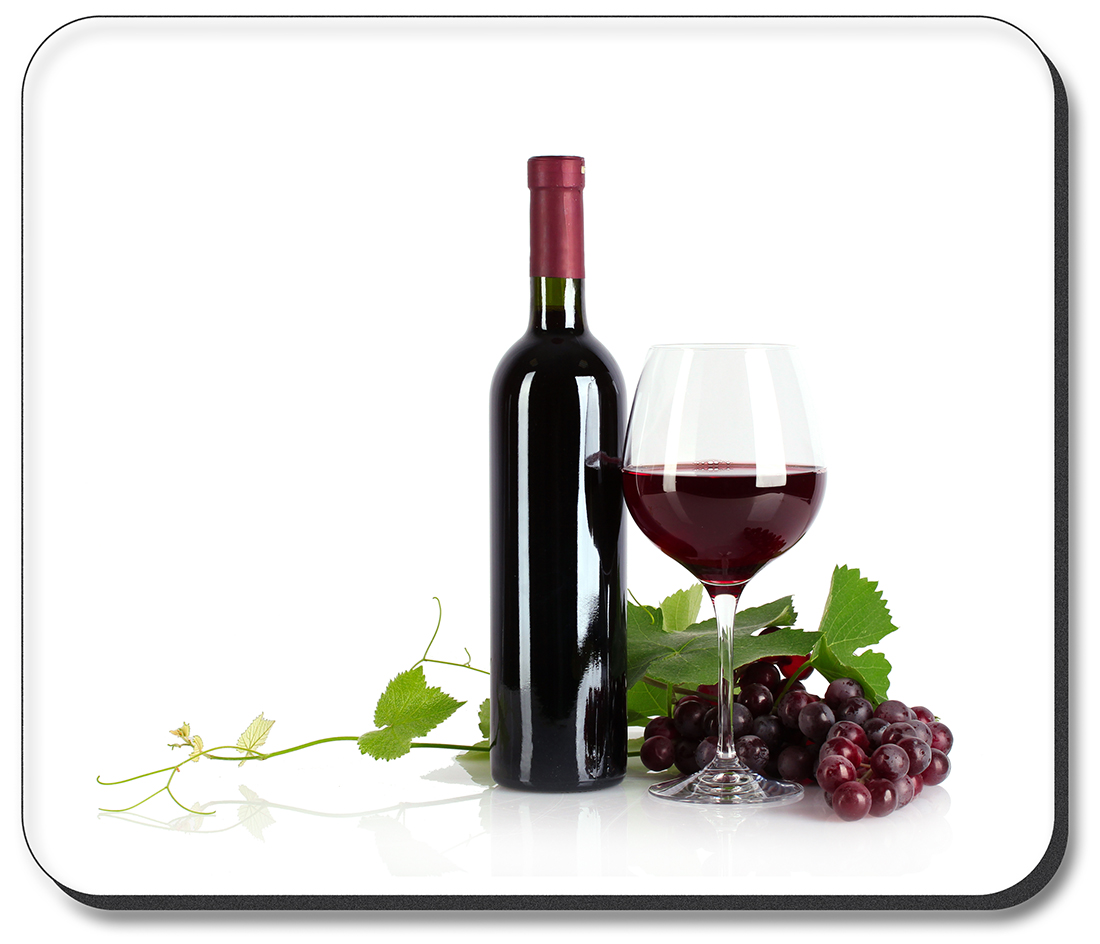 Red Wine with White Background - #3116
