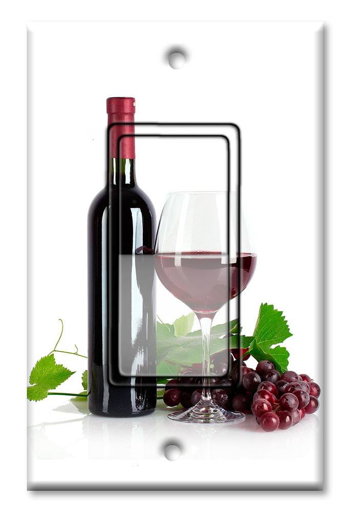 Red Wine with White Background - #3116