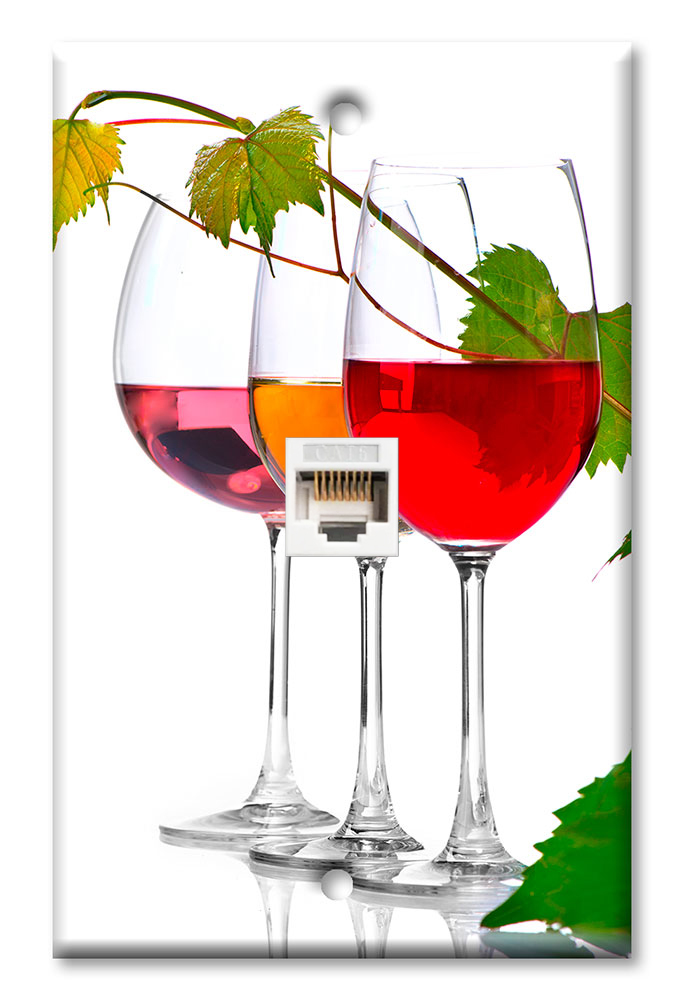 Wine Glasses on White Background - #3121