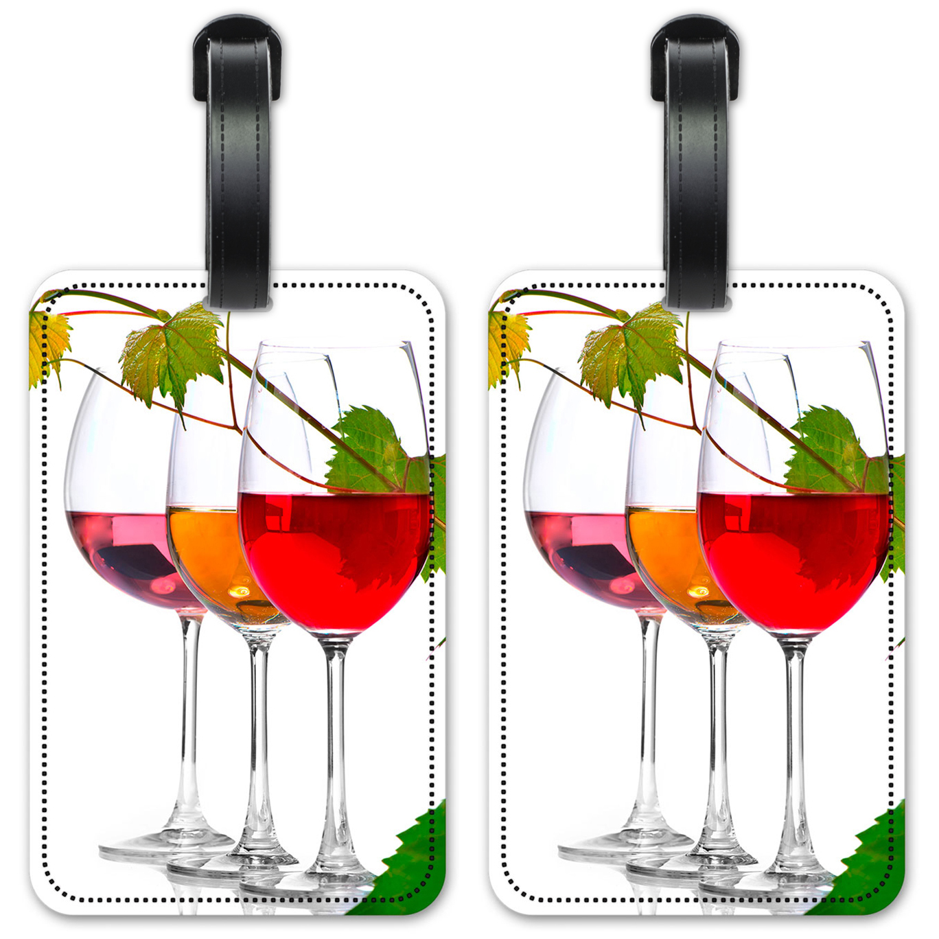 Wine Glasses on White Background - #3121