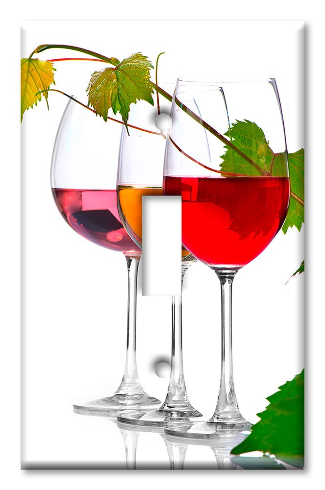 Wine Glasses on White Background - #3121