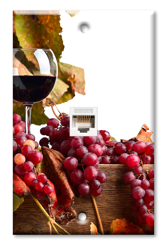 Red Wine and Grapes - #3136