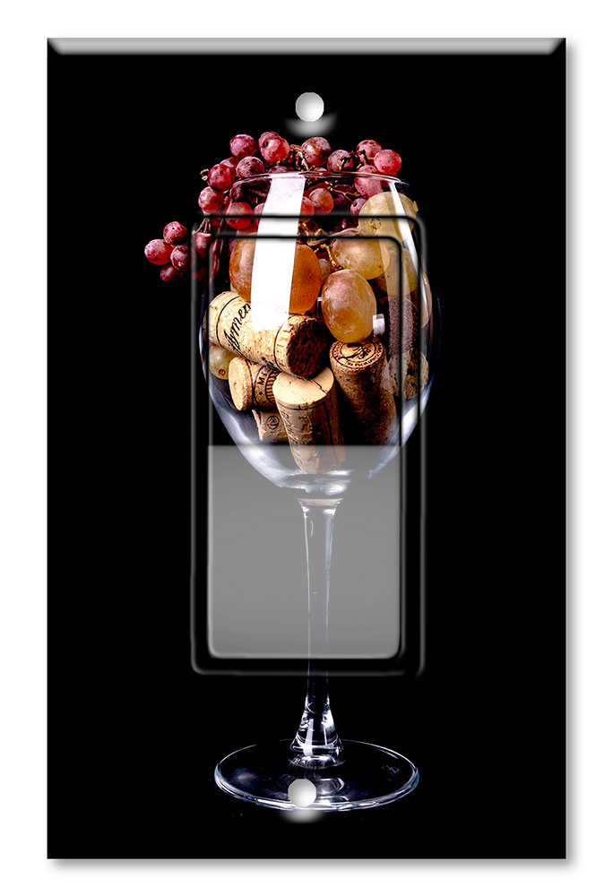 Corks in a Wine Glass - #3138