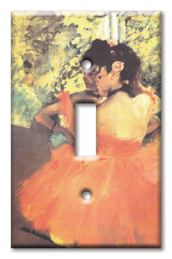 Art Plates - Decorative OVERSIZED Wall Plates & Outlet Covers - Degas: Ballerina in Rosa
