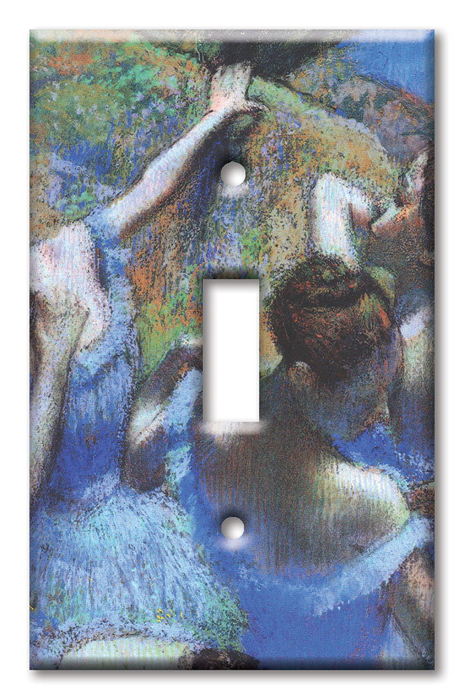 Art Plates - Decorative OVERSIZED Wall Plate - Outlet Cover - Degas: Behind the Scenes
