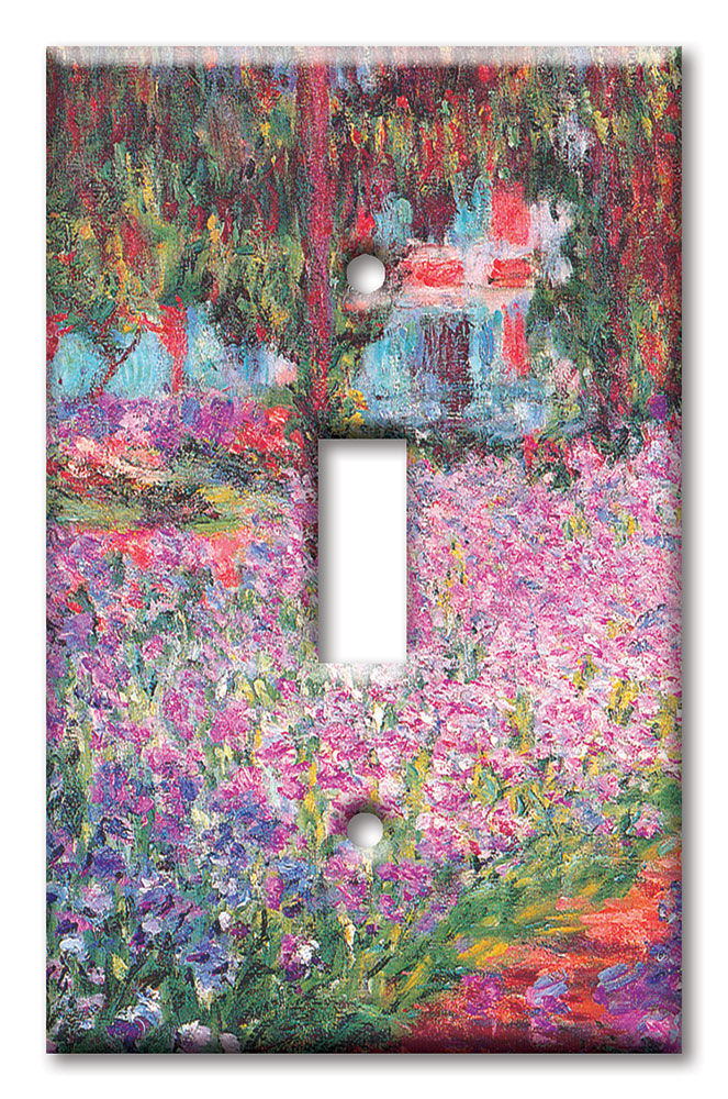 Art Plates - Decorative OVERSIZED Switch Plates & Outlet Covers - Monet: The Artist's Garden