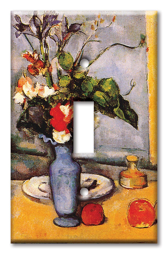 Art Plates - Decorative OVERSIZED Wall Plates & Outlet Covers - Cezanne: The Blue Vase