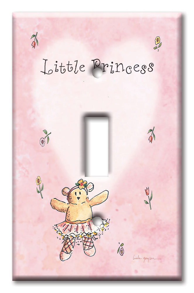 Art Plates - Decorative OVERSIZED Switch Plates & Outlet Covers - Little Princess