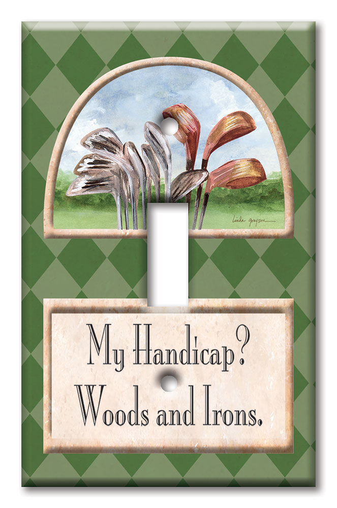 Art Plates - Decorative OVERSIZED Switch Plate - Outlet Cover - Woods and Irons