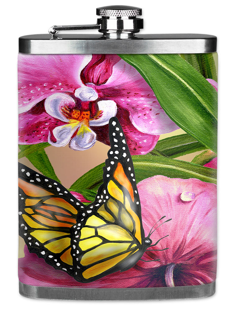 Monarch & Flowers - #454