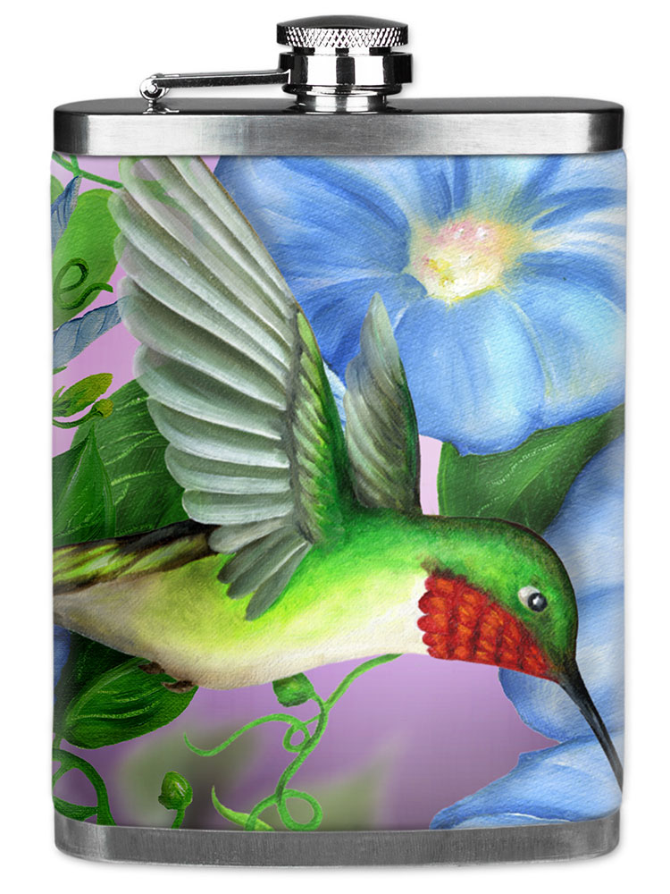 Hummingbird & Flowers - #464