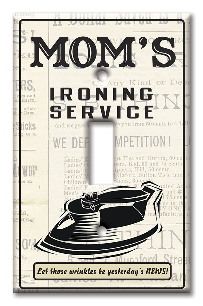 Art Plates - Decorative OVERSIZED Switch Plates & Outlet Covers - Mom's Ironing Service